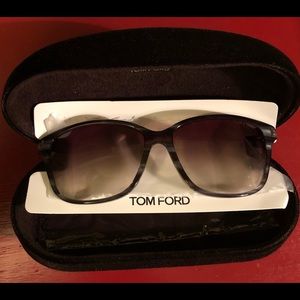 TOM FORD GrayHavana&Brown Gradient Dana Sunglasses